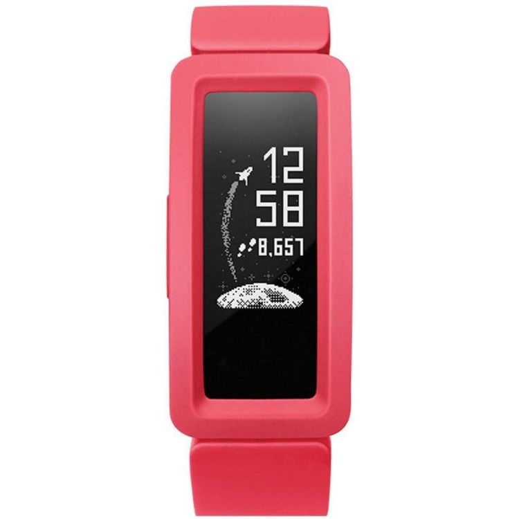 فيتبيت ايس 2 للياقة البدنية سوار معصم متوافق مع الأطفال بعمر 6 سنوات فما فوق ، وجوه ساعة متحركة ، وتتبع النوم ، وتتبع النشاط طوال اليوم ، ومقاومة السباحة للماء (50 مترًا) ، وعمر بطارية 5 أيام - بطيخ