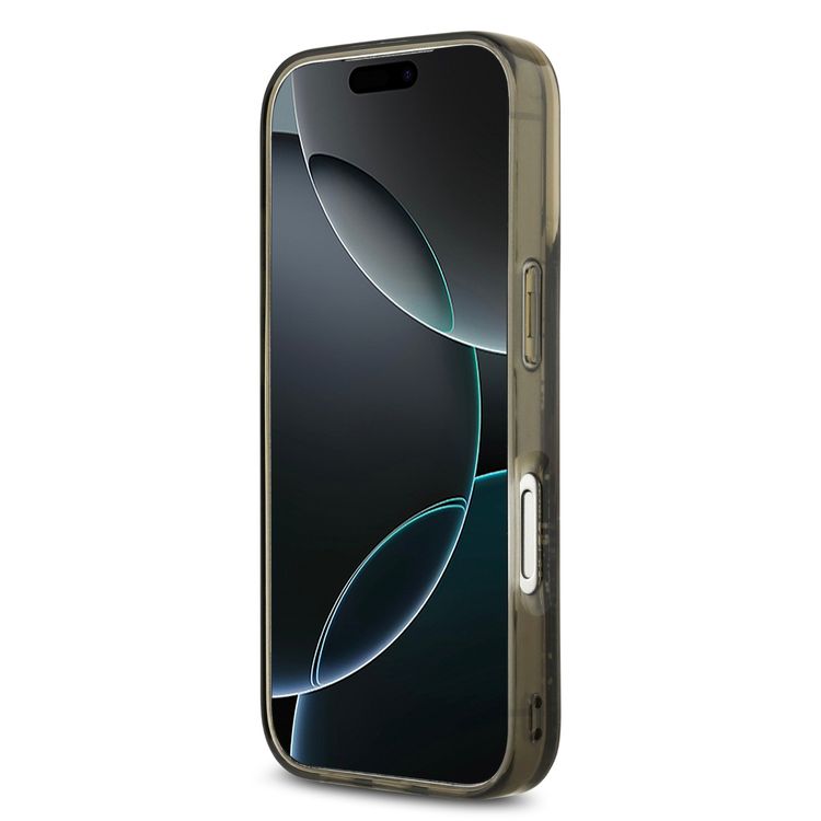 Karl Lagerfeld MagSafe Liquid Glitter Case with Scattered Choupette Logo for iPhone 17 Pro Max, Slim Profile, Drop Protection, Easy Snap-On, Sustainable Packaging, Comfortable Grip, Lightweight Design - Black