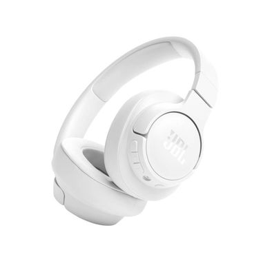 JBL Tune 720BT Wireless Over-Ear Headphones with Voice Aware Technology, Lightweight, Comfortable & Foldable Design, Fast Charge, JBL Pure Bass Sound, Water Resistant, JBL One App - White