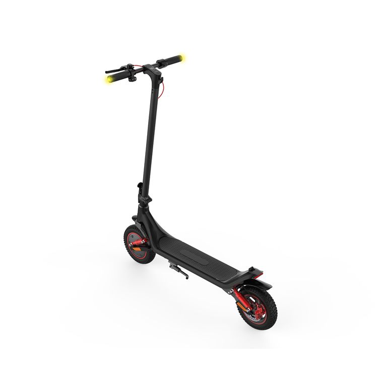 Porodo Lifestyle Drif Foldable Electric Scooter with Impact-Resistant Wheels, LED Display, 500W Max Motor Power, 30km/h Max Speed, 28km Max Distance, IPX5 Water Resistance Level, 120kg Max Load - Black