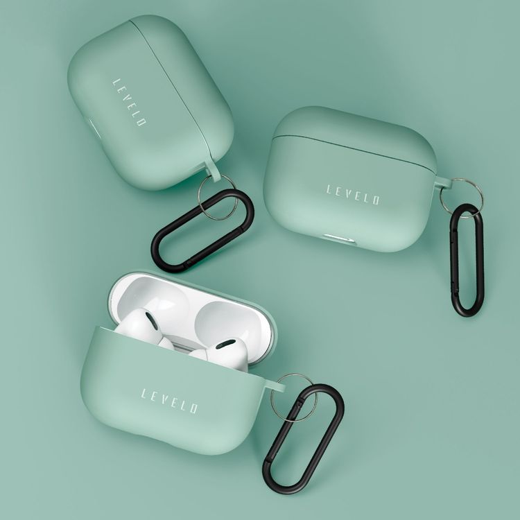 Levelo Gorra Hybrid Silicone AirPods 2 Case - Green