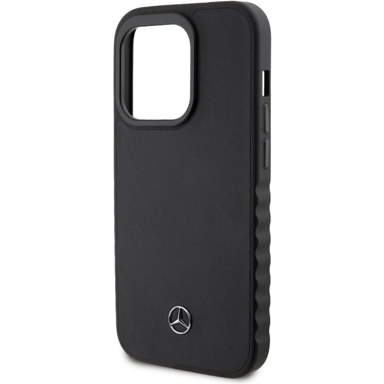 CG Mobile BMW BMHCP13XRCDPK Leather Hard Case Deboss for iPhone 13 Pro Max, drop protection and scratch resistance - Black