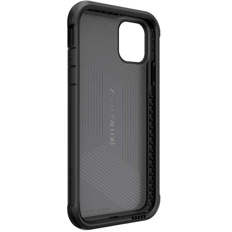 X-Doria Defense Lux Phone Case Compatible for iPhone 11 (6.1") Suitable with Wireless Charging - Black Carbon