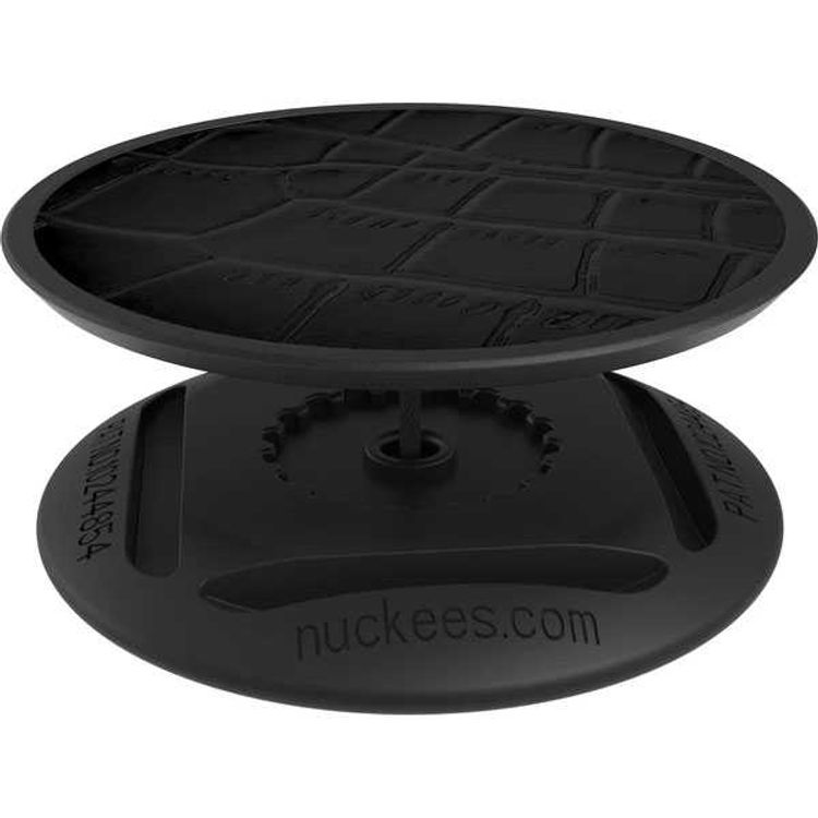 Nuckees Crocodile Vegan Leather Stand and Grip with Snug-hug Technology Compatible for Smartphones - Magnetic Mount Friendly Kickstand - 360° Viewing - 4-way Locking Stand - Black
