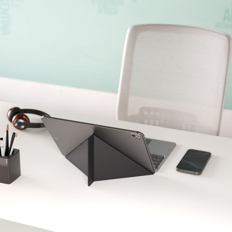 Green Lion Tectra Foldable Keyboard Case with Silent & Sensitive Keys, 10 Minutes Sleep Time, 5 Million Cycles Button Lifespan, Up to 30 Days Working Time, Instant Device Switching, Strong Magnetic Hold - Gray