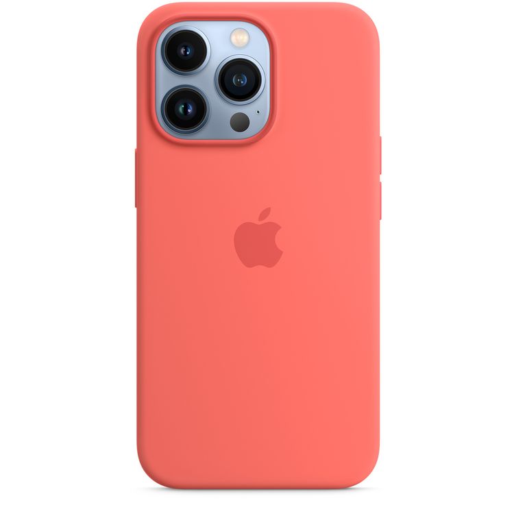 Apple Silicone Case with MagSafe Compatible for iPhone 13 Pro (6.1") – Pink Pomelo