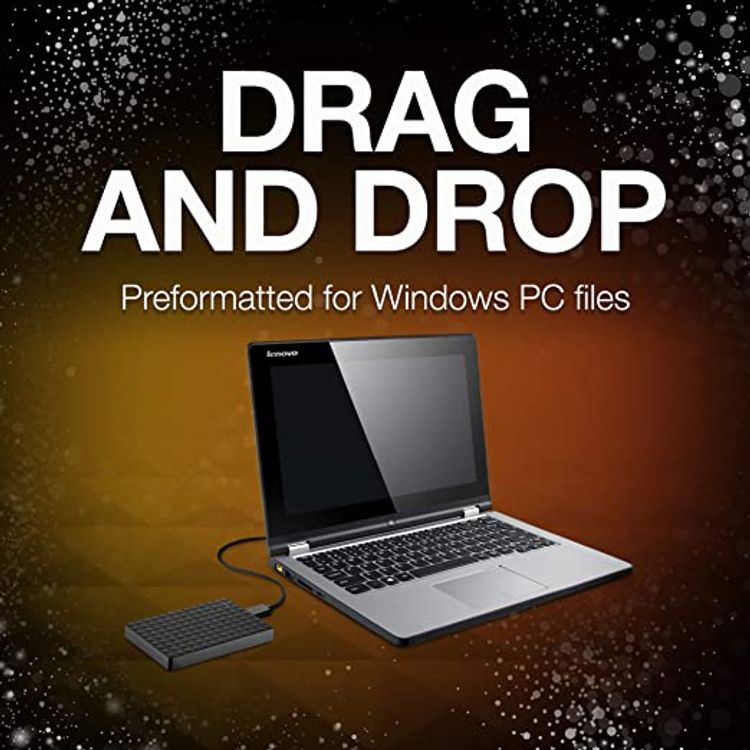 Seagate 2TB Black (STEA2000400) Expansion Portable External Hard Drive - PC / Mac / Xbox / PS4 - Black