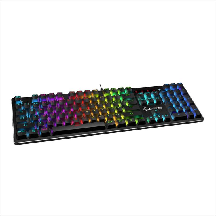 Bloody B820R Light Strike RGB Animation Gaming Keyboard, Linear and Smooth, Ultra Durable - Black