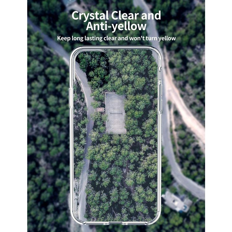 Comma Hard Jacket Phone Case for iPhone 11 Pro (5.8") Anti-Scratch, Shock & Drop Protection Back Cover - Crystal Clear