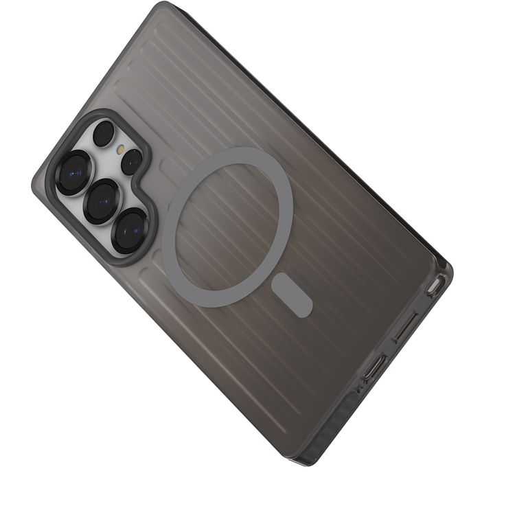 Levelo Cabin MagSafe Case for Samsung S26 Ultra, Shock-Resistant Bumper, Strong Magnets, 1.5m Drop Tested, Shockproof Corners, Enhanced Camera & Screen Protection, 2H Scratch Resistance, Ever-Clear Technology - Silverstone