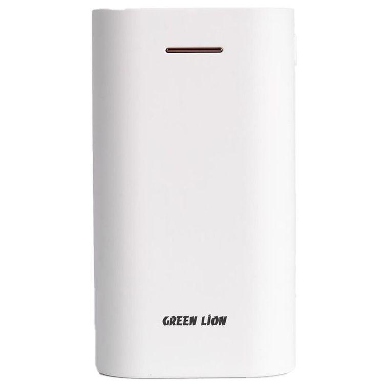 Green Lion Compact Power Bank 10000mAh, PD 20W, Lithium Ion, Material: ABS+PC, Fast Charging - Black