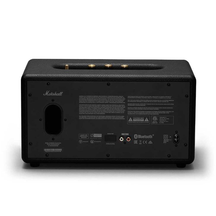 Marshall Stanmore II Bluetooth Wireless Sound Stereo Speaker, Multi-host Functionality, Wired & Wireless Connectivity, 10m Bluetooth Range, Iconic Marshall Design, Marshall Signature Sound - Black 