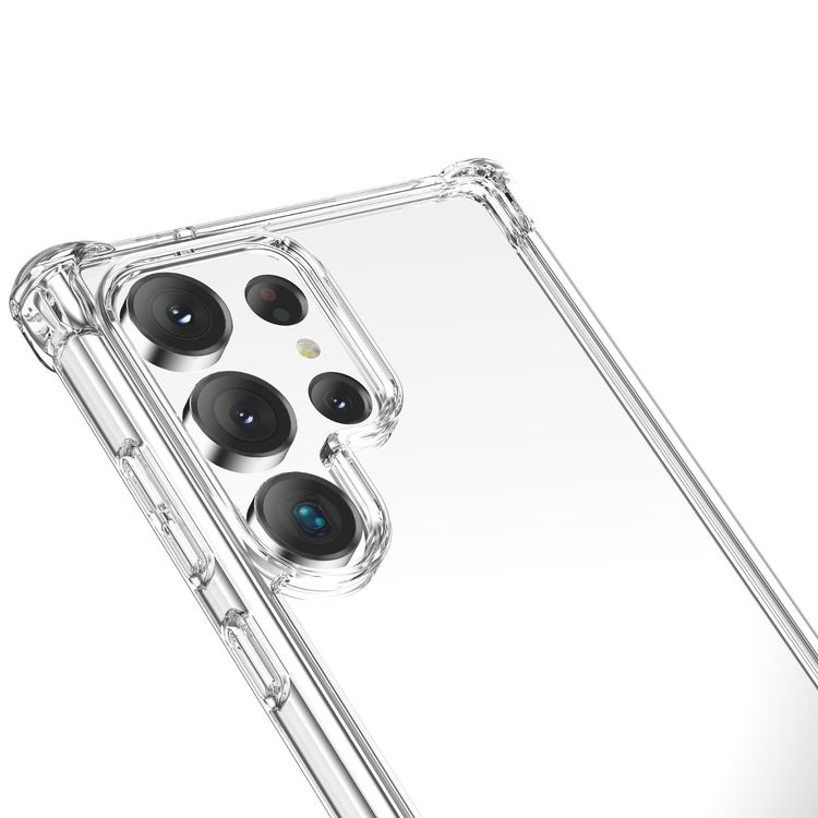 Green Lion 360° Anti-Shock Case for Samsung S23 Ultra, TPU & PC Hard Back Material, Anti-Scratch & Drop-Resistant, Anti-Yellowing, Slim Design - Clear