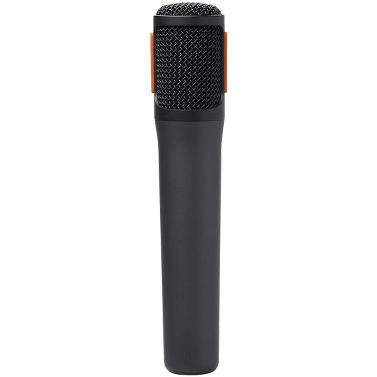 JBL Portable PartyBox Microphone with Digital Wireless Dongle, 20 Hours Working Time, 30m Working Range, Less than 2.5 Hours Charging Time, 3.7V, Li-ion Battery, Built-in Foam Pop Filter, Shock Mount System, Compatible with All PartyBox Speakers - Black