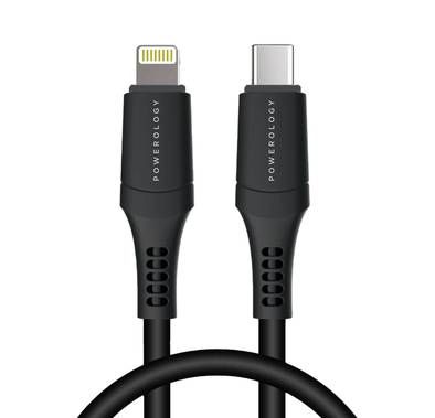 Powerology Type-C Cable PVC Type-C to Lightning Cable - B...