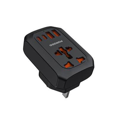 Porodo Universal AC Adapter Multi-Device Charging UK Plug...