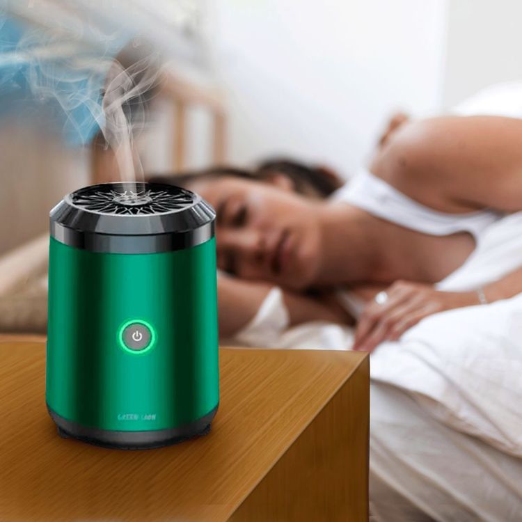Green Lion Mini Bakhour 2 with Off Protection Mechanism, High-Quality Incense Burner, 2000mAh Battery Capacity, 10-15 Times of Operation, Compact & Portable Design, Type-C Charging Port - Green
