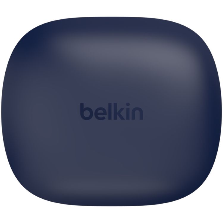 سماعات Belkin Soundform Rise اللاسلكية الحقيقية مع أحجام متعددة لرؤوس الأذن، صوت ستيريو غني، اقتران تلقائي، حقيبة شحن مدمجة وقابلة للتنقل، متوافقة مع المساعدات الصوتية، مقاس السائق 6 ملم - أزرق