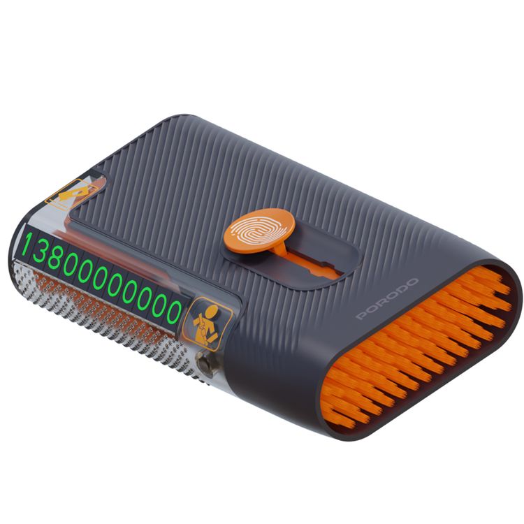 Porodo Lifestyle Vehicle Emergency Safety Kit with Tool Cleaners, ABS Material, Lightweight & Portable, Safety Hammer Included, Easy to Use, Glass & Dashboard Cleaner Supplied - Black