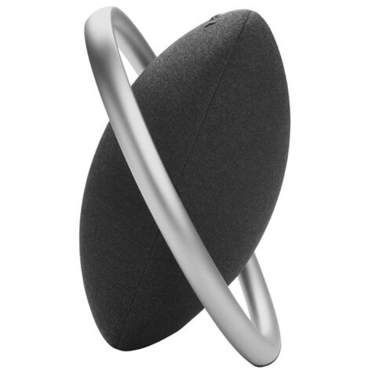 Harman Kardon Portable Bluetooth Speaker Onyx Studio 8 with Elegant Design, Self-Tuning, Eco-friendly Materials, Built-in Dual Microphone, Stereo Sound with Two Speakers - Black