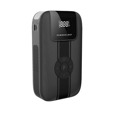 Powerology Jump Starter with Air Compressor - Black