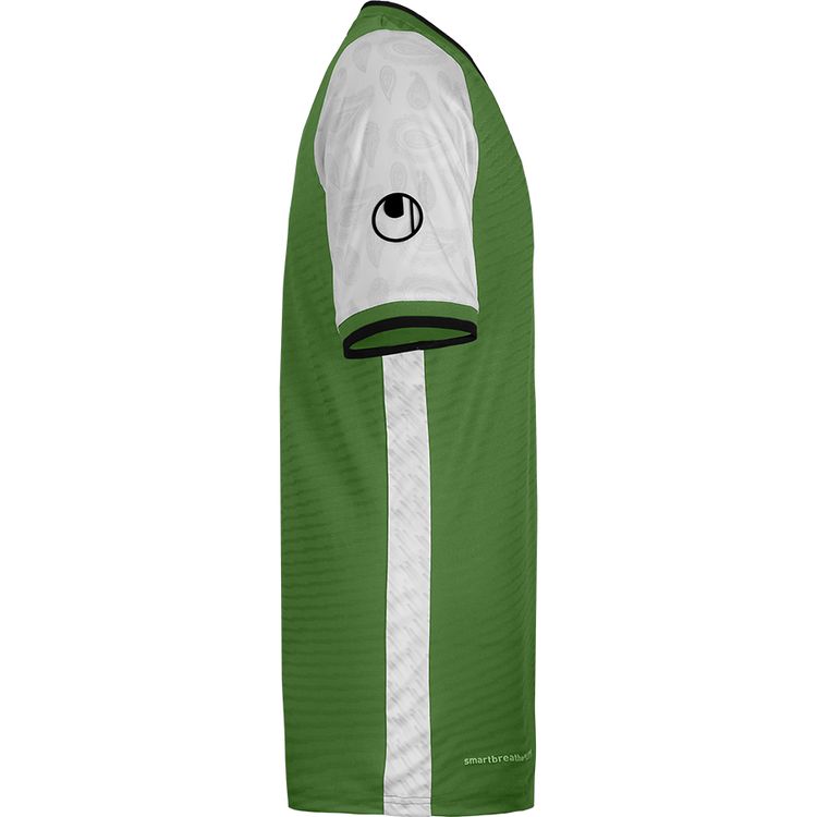 uhlsport Football Jersey, Smart Breathe® LITE, For training & match team set, Round neck, Material is mesh & cool, Short sleeves, Design on Side & Sleeve - Olive - M