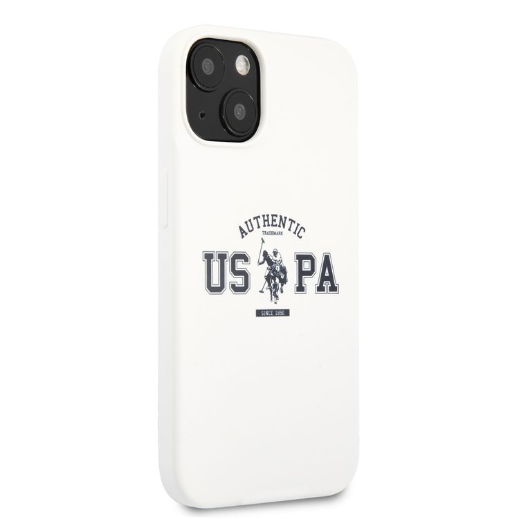 CG MOBILE U.S. Polo Assn. Liquid Silicone Authentic Logo Compatible for iPhone 13 (6.1")  Drop Resistant, Easy Access to All Ports, Anti-Scratch, & Shock Absorption Protective