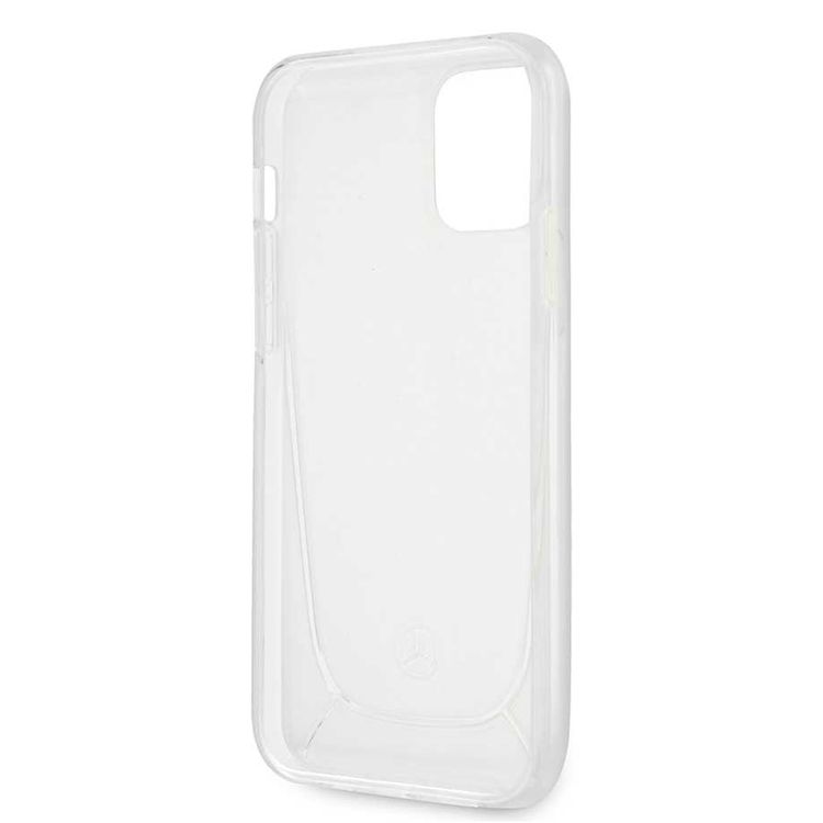 CG Mobile Mercedes-Benz Transparent Case Embossed 1 Compatible for iPhone 12 / 12 Pro (6.1") Shock & Scratch Resistant, Easy Access to All Ports, Drop Protection Back Cover Suitable with Wireless Chargers Officially Licensed - Clear