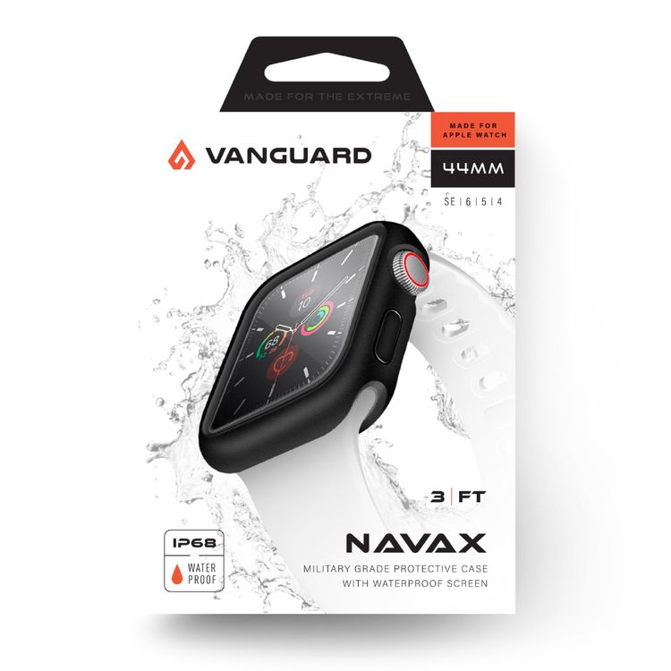 Viva Madrid Vanguard Navax Metallic Ink for Apple Watch Cover (44mm) - Black
