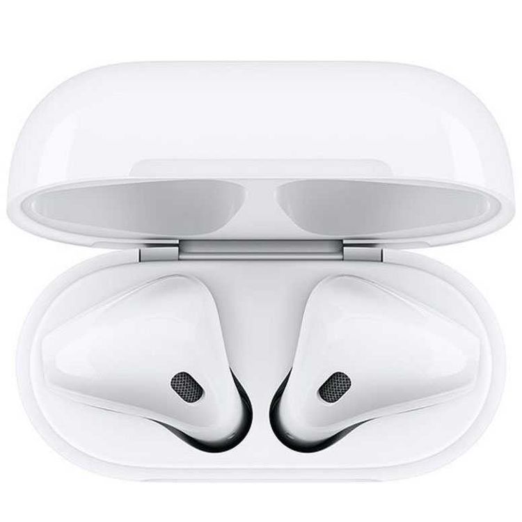 Apple Airpods 2 with Charging Case, ‎Plastic Material, Touch Control Method, ‎Bluetooth  Versions 5.0, Up to 24 Hours Battery Life - White