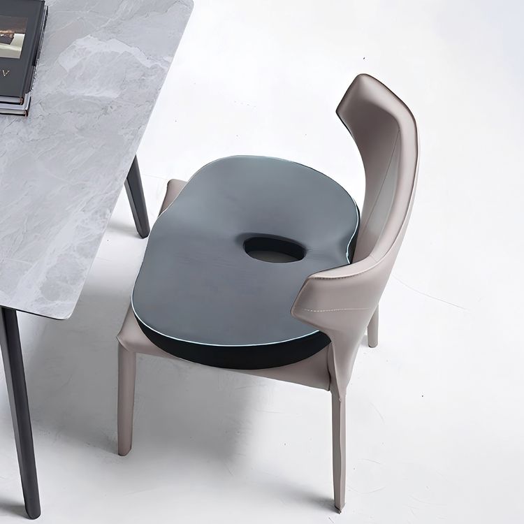 Green Lion Cloud Plus Seat Cushion with All-Day Sitting Comfort, Lower Back Support, Posture Alighment, High-Density Foam, Non-Slip Surface, Washable Cover, Leg Support, 100 kg Load Capacity, Ergonomic U-Shaped Design - Gray