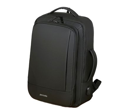 Porodo Lifestyle Water-Proof PU Backpack With  USB-A Port