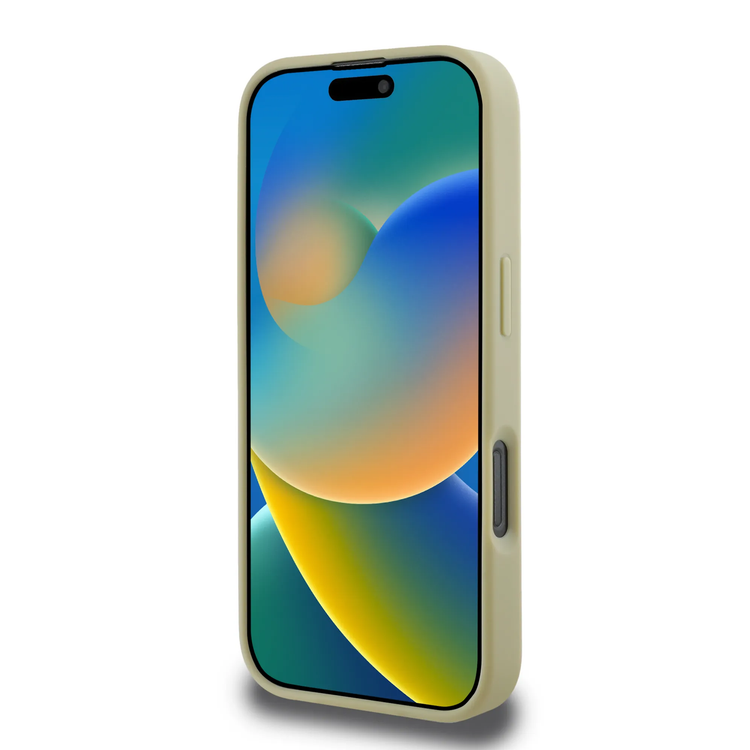 Guess Peony Hard Case for iPhone 16 Pro Max with Slim & Lightweight Design, Super Durable Materials, Comfortable Grip, Drop Protection - Gold