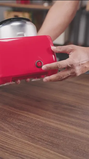 Green Lion Cotton Candy Maker with Measuring Spoon in KSA | Turn Table - Red Color | (GNCTNCDYWHRD)