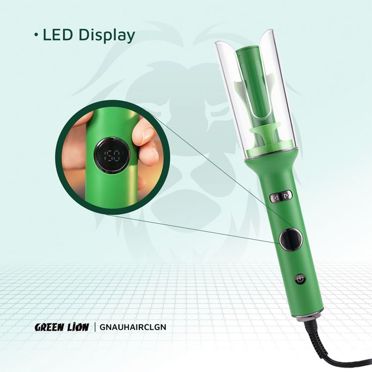 Green Lion Auto Hair Curler - Green