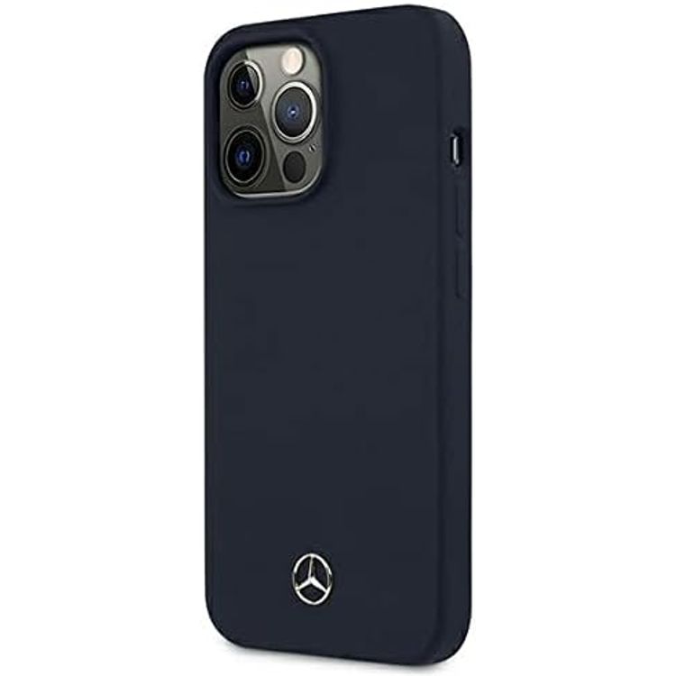 Mercedes-Benz Magsafe Liquid Silicone Hard Case for iPhone 14 Pro - Blue