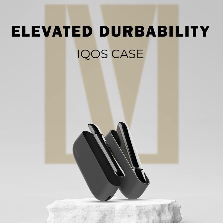 غطاء سيليكون Levelo Iris Pro لجهاز IQOS ILUMA 2023، مقاوم للانزلاق، ملمس ناعم من السيليكون، مقاوم للصدمات والماء والغبار، بتغطية باب بلاستيكية، نحيف للغاية - أسود