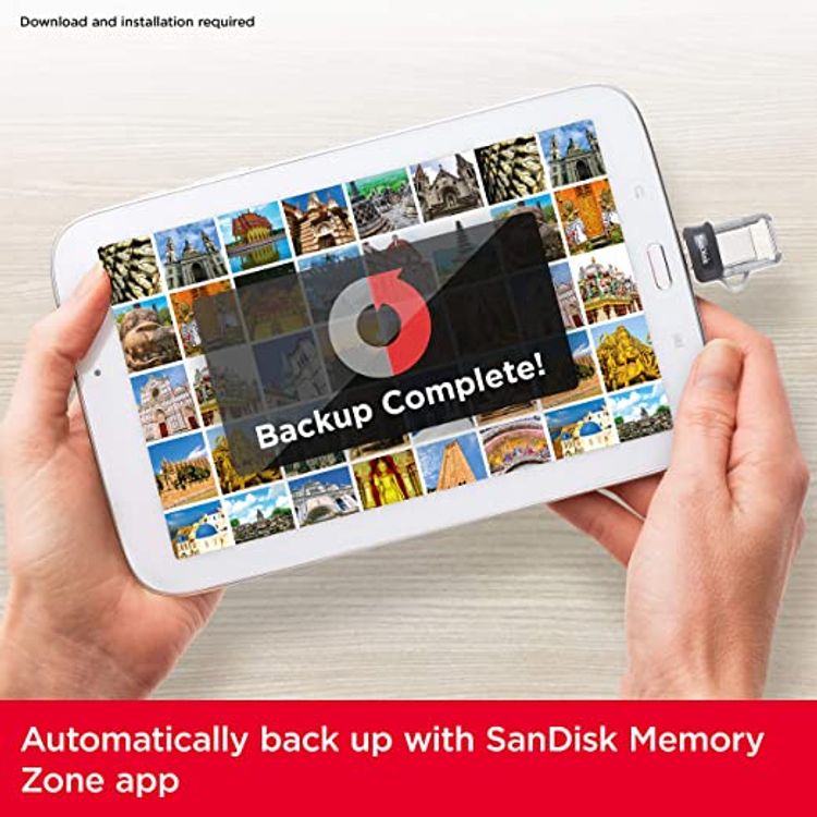 SanDisk 128GB Ultra Dual Drive M3.0 for Android Devices and Computers - MicroUSB, USB 3.0 - SDDD3-128G-G46 - Silver