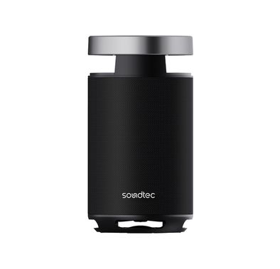 Porodo Tiesto Portable Karaoke Party Speaker with Bluetooth Version 5.3, 7000mAh Battery Capacity, 360° Surround Sound, IPX5 Water Resistance Level, 10m Transmission Range, Microphone Port, Power Bank Function, 10 Hours Charging Time, 10 Hours Play Time, RGB Lights, Grip Handle - Black