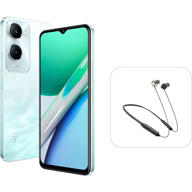 Xiaomi vivo Y18 TRA Version, 6.56", 6GB RAM, 128 Storage, 50MP, Dual SIM, Android 14, GSM, HSPA, LTE - Wave Aqua