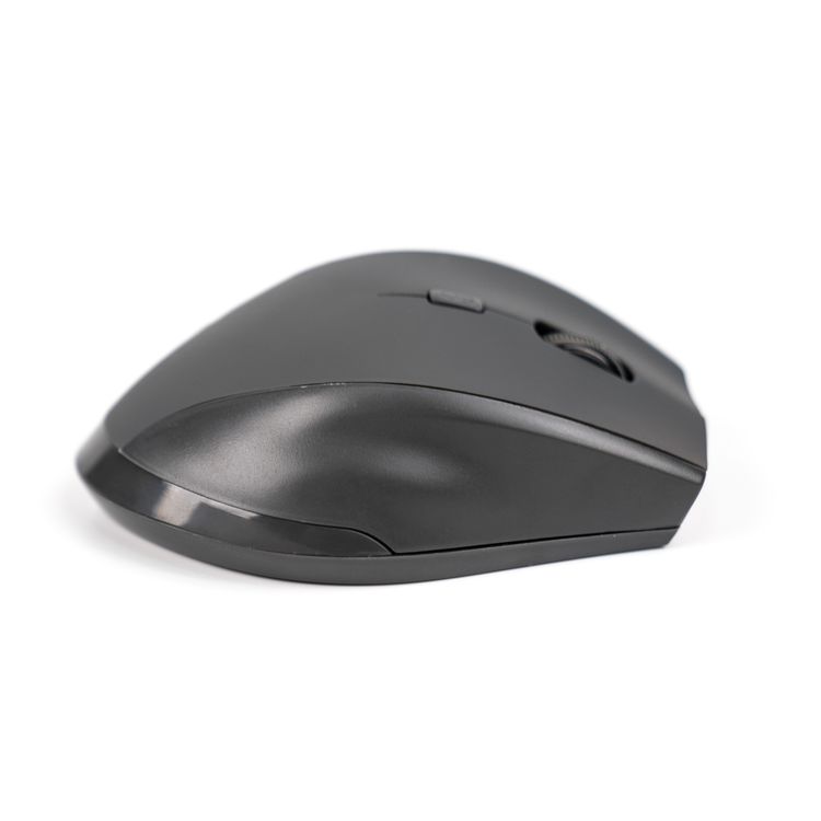Powerology Ergonomic Wireless Mouse, Advanced Wireless Mouse for Mac, Ultrafast Scrolling - Charcoal