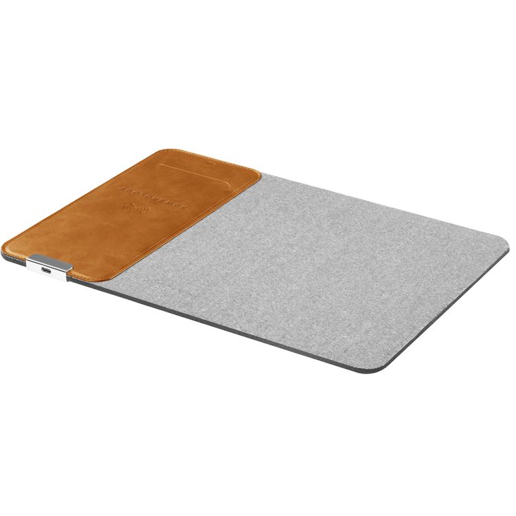 Powerology Rolled Up Qi Wireless Charging Mouse Pad 15W, Case-Friendly, Fast Wireless Charging Mouse Mat Compatible for 12/12 Pro/12 Pro Max/11/11 Pro/11 Pro Max