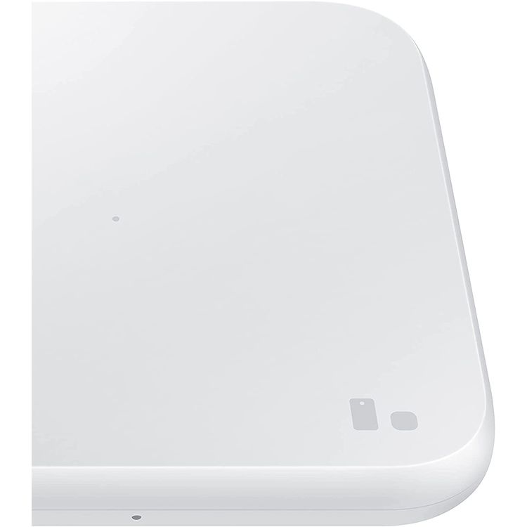 Samsung Wireless 9W Charger with LED Dim Light Charging Status Compatible for Galaxy Phone, Buds, iPhone & AirPods, Case-friendly 2mm, Smooth & Compact Design Fast Wireless Charging Pad - White