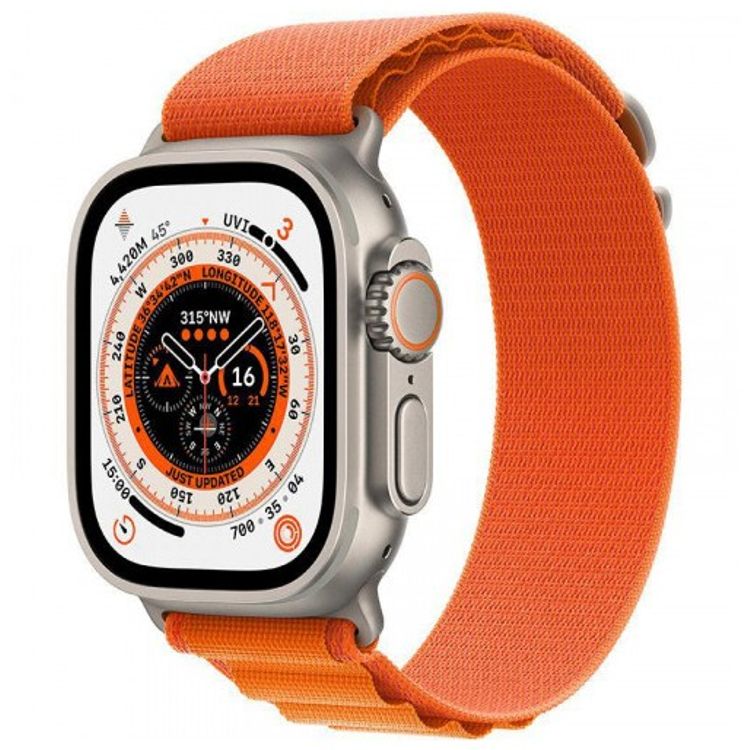 Green Lion Ultra AMOLED Smart Watch - Titanium Orange - 49 MM