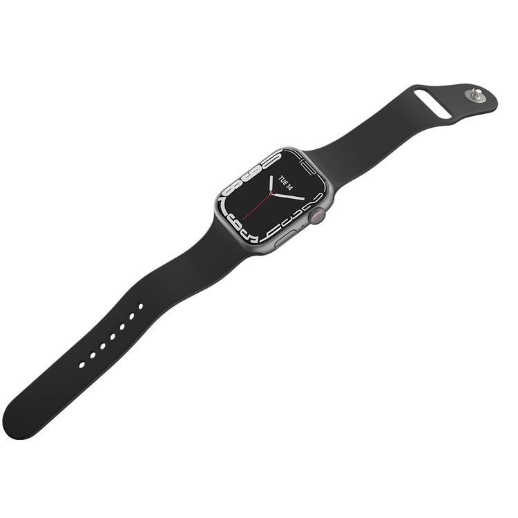 Porodo Smart Watch Series 8+ with Fitness & Activity Tracker, 2" Wide Display, 250mAh Battery Capacity, IP68, 2-3 Days Working Time, Wireless Charging - Grey