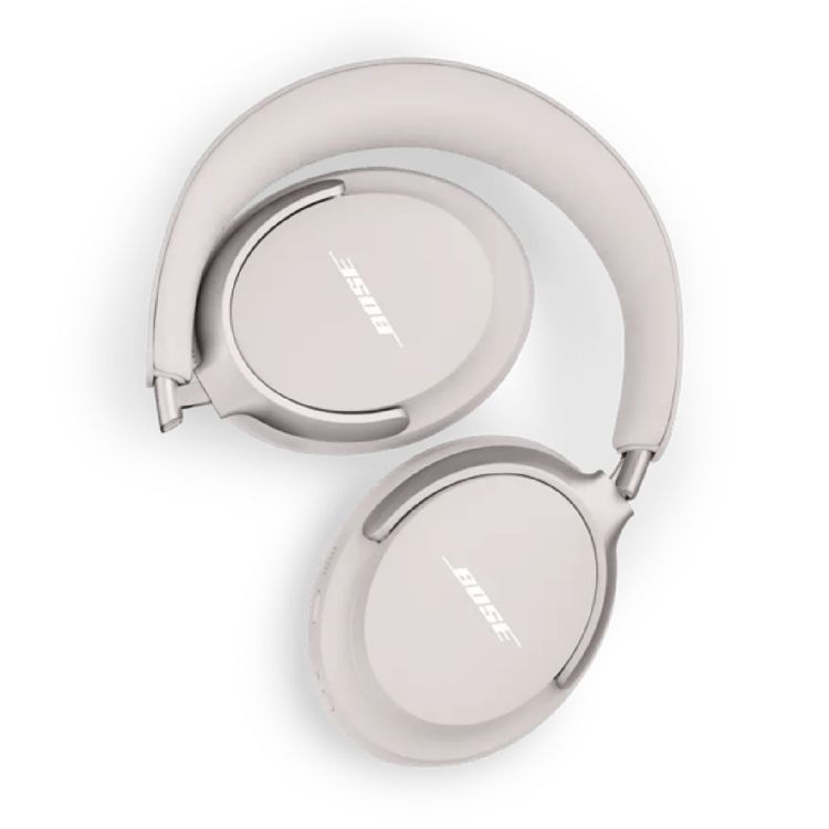 Bose Quiet Comfort Ultra Headphones with Removable Cushions, Active Noise Cancelling, Built-in Microphone, Echo Reduction, Up to 24 Hours Playtime - White Smoke