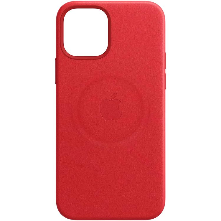 Apple iPhone 12 Mini ( 5.4" ) Leather Case with MagSafe - (PRODUCT) Red