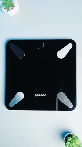 Shop Porodo Lifestyle Bluetooth Smart Body Scale (PD-LSBSC-BK)