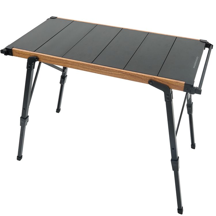 طقم طهي بورودو مع موقد مزدوج طاولة تخييم بلهب قابل للتعديل، إشعال كهربائي، محمول وسهل الحمل، تنظيف سهل بالمسح، طول خرطوم الغاز 65 سم، تصميم متعدد الوظائف - أسود