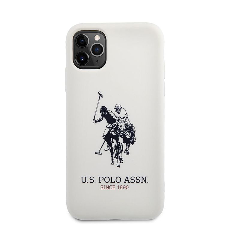 CG MOBILE U.S.Polo Assn. Silicone Effect Case Big Horse Logo Compatible for iPhone 11 Pro ( 5.8" ) Shock Resistant, Scratches Resistant, Easy Access to All Ports